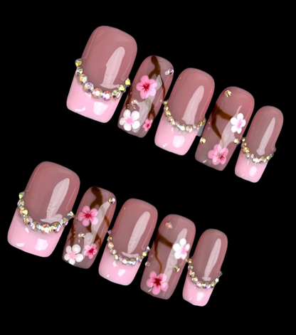 Blossom handmade press-on nails